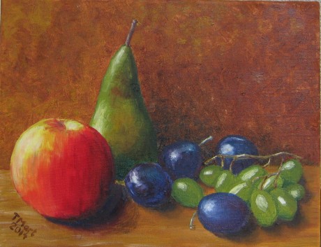 Ovoce - olej na plátně 35x27