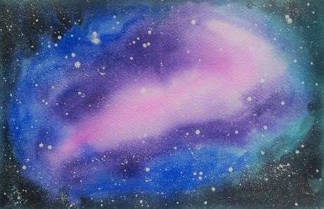 Galaxie 6 - akvarel 20x30