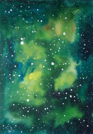 Galaxie 8 - akvarel 20x30